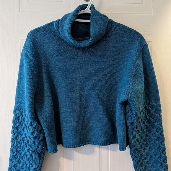 Womance cowl neck cropped sweater - Picture 1 of 2